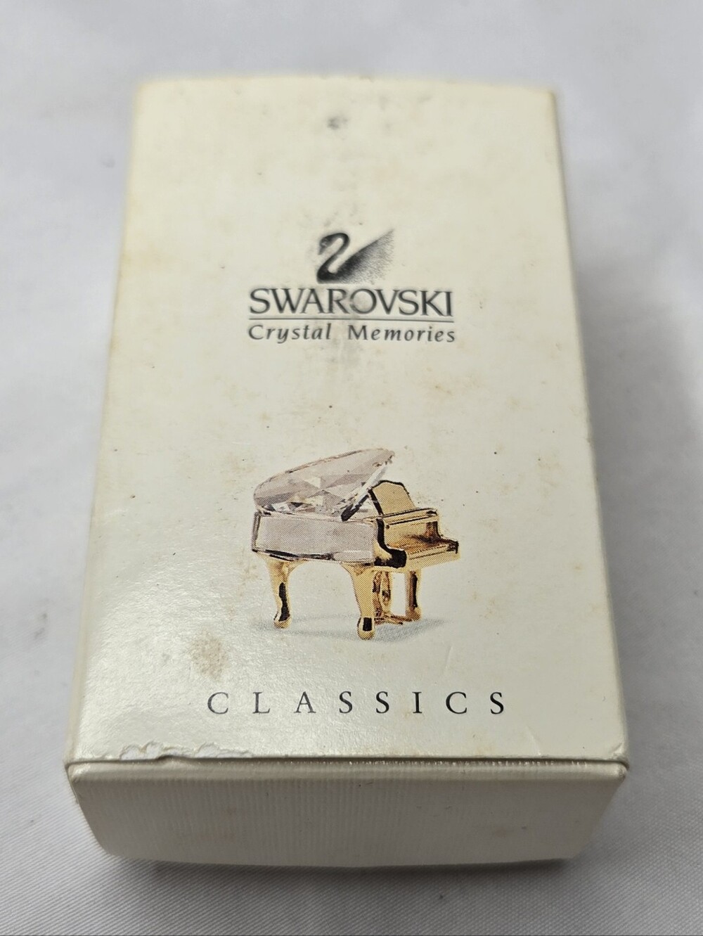 Swarovski Crystal Memories Classics Mini Grand Piano Gold Crystal NIB Papers